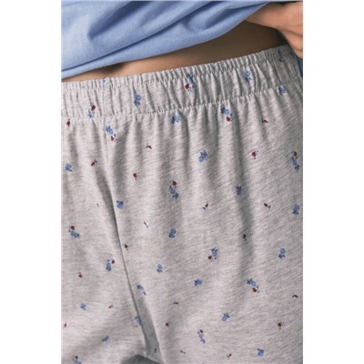 Pijama largo algodón Snoopy azul