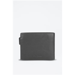 Cartera de piel Chief Gris oscuro