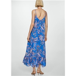 Vestido largo estampado floral