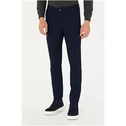 Erkek Lacivert Kanvas Pantolon