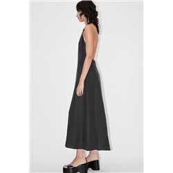 LINEN HALTERNECK DRESS