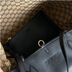 Большая вместительная двухсторонняя сумка-тоут ГУЧЧ*И