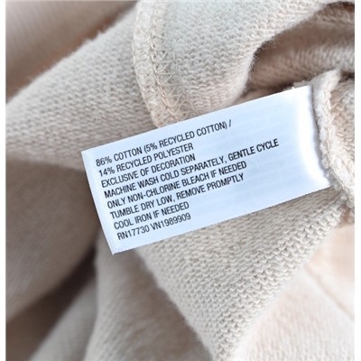 Хлопковая свободная повседневная толстовка