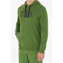 Erkek Yeşil Basic Sweatshirt