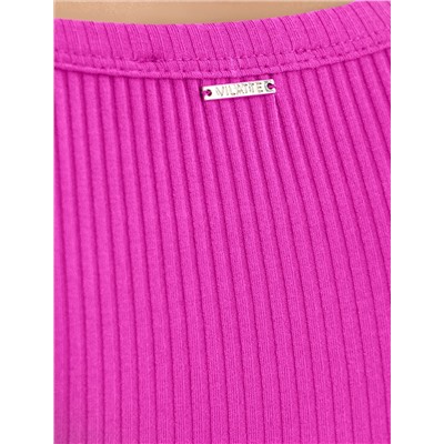 Топ из трикотажа в широкий рубчик