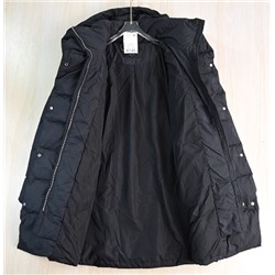 Плотное хлопковое пальто средней длины