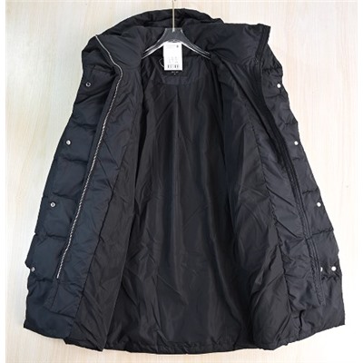 Плотное хлопковое пальто средней длины