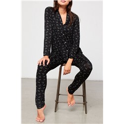 Lally Ночная Рубашка Черная