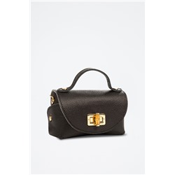 Bandolera de piel Arzano - Negro