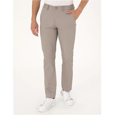 Taş Regular Fit Beli Lastikli Kanvas Pantolon
