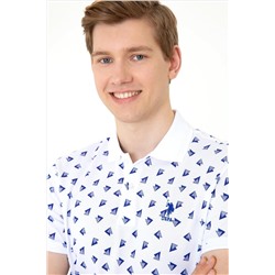 Erkek Beyaz Polo Yaka Tişört