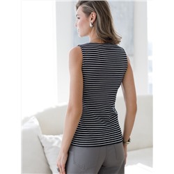 Топ из премиального хлопка с эластаном