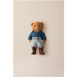 Emma Bear Magnet - Lacivert/Gri - 4x8 cm