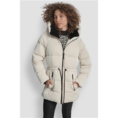 MID LENGTH LUSH PUFFER JACKET