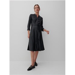 Hemdblusenkleid aus Lederimitat