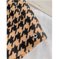 Винтажное шерстяное полу пальто с рыхлым силуэтом и лацканом ТОП СЕКРЕТ