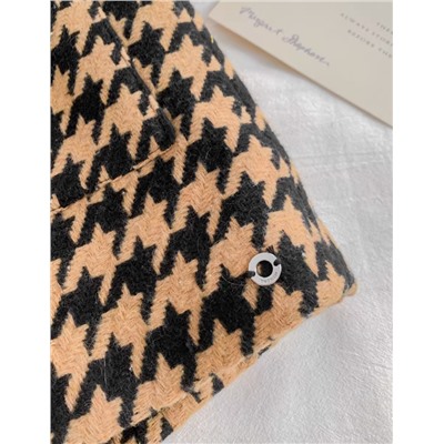 Винтажное шерстяное полу пальто с рыхлым силуэтом и лацканом ТОП СЕКРЕТ