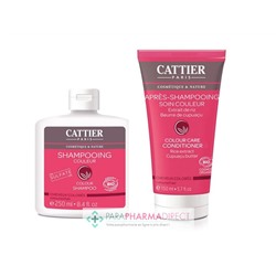 Cattier Shampooing Couleur 250ml + Après-Shampooing Soin Couleur 150ml