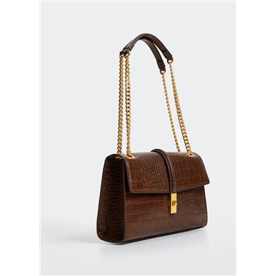 Bolso cadena efecto cocodrilo -  Mujer | MANGO OUTLET Melilla