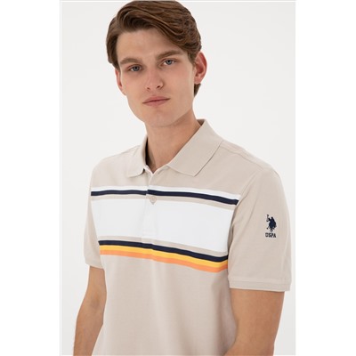 Erkek Regular Fit Polo Yaka Taş Tişört