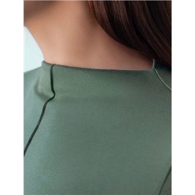 Джемпер с цельнокроеным воротом из премиального хлопка