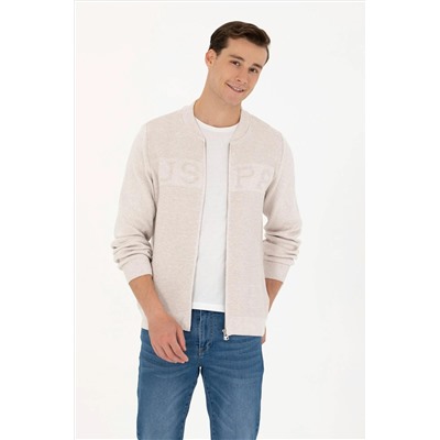 Erkek Taş Melanj Triko Hırka