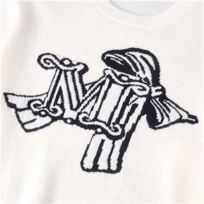 Женский модный жаккардовый свитер с длинными рукавами  МАКС МАР*А