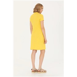 Kadın Sarı Örme Elbise