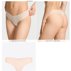 No-Show Cotton Thong Panty Smooth
