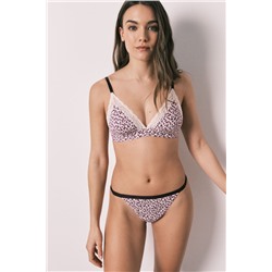 Tanga estampado animal print