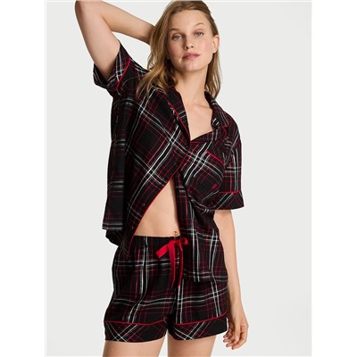 Victoria's Secret Cotton Flannel Short Pajama Set