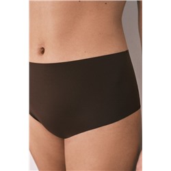 Braga alta microfibra clean cut marrón