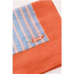 Pañuelo print rayas azul