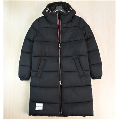 Женское  повседневное хлопковое пальто/куртка средней длины с капюшоном