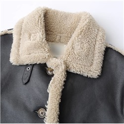 Женское повседневное теплое искусственное меховое пальто