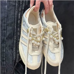 Женские кеды АДИДА*С с кружевным принтом