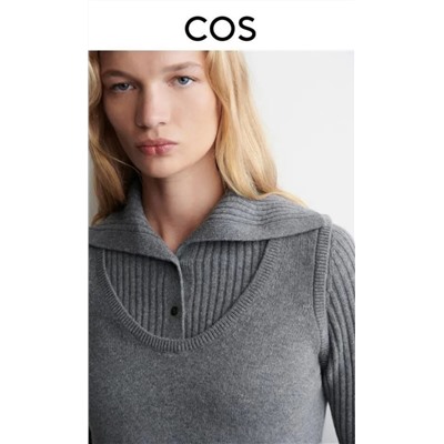 Свитер-пуловер с нишевым дизайном КО*С