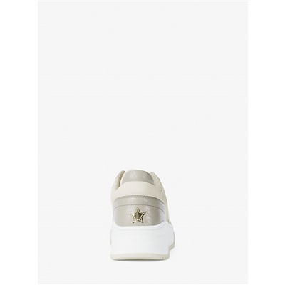 Michael Kors Outlet Lexi Embellished Mixed-Media Sneaker