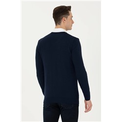 Erkek Lacivert Basic Kazak