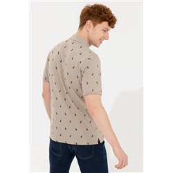 Erkek Haki Polo Yaka Tişört