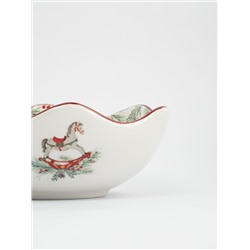 Салатник, 16х6 см, 420 мл, керамика D, красный, Лошадка, Festival