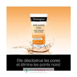 Neutrogena Anti-Points Noirs - Crème Nettoyante Désincrustante 150 ml