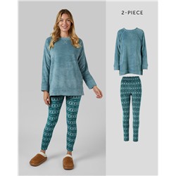 WOMEN'S 2PC PLUSH SLEEP SET