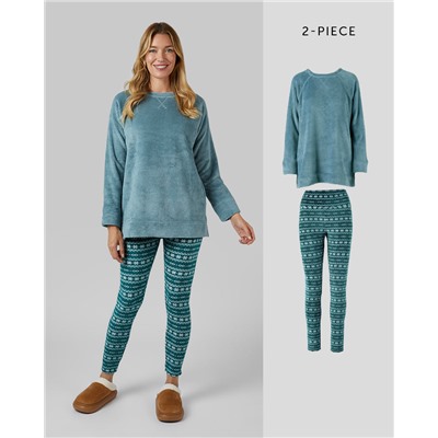 WOMEN'S 2PC PLUSH SLEEP SET