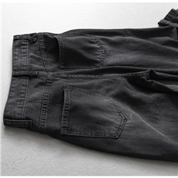 Трендовые джинсы с имитацией завязанной рубашки на бёдрах   Экспорт