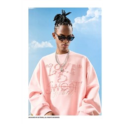 Свитшот с вышивкой из бусин   Китайский молодежный бренд Nuthin*k