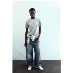 SHIMMER TEXT T-SHIRT