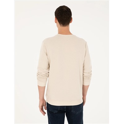 Camel Regular Fit Sweatshirt