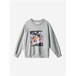 Женский свитшот с ярким принтом  АЙСИК*Л