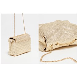 Bandolera de piel Mini Vivi Dorado
